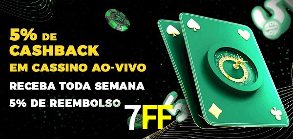 Promoções do cassino ao Vivo 7FF